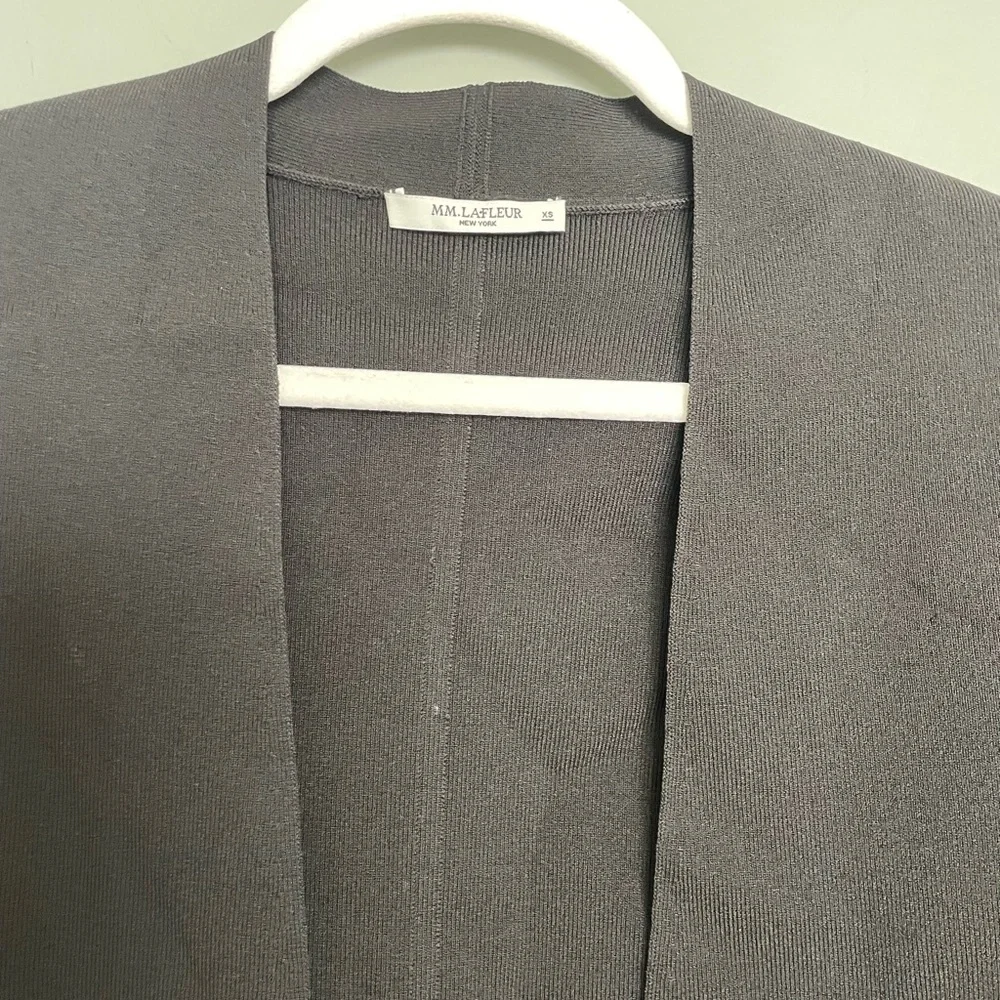 MM Lafleur "Sant Ambroeus" Jardigan Black Cropped Open Front Cardigan Jacket - Picture 4 of 17